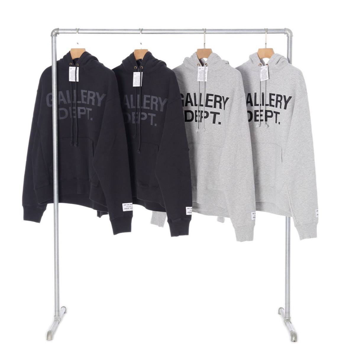 Gallery dept. Hoodie Black Grey