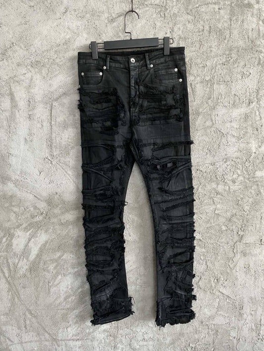 Ri** Ow**s Jeans Destroyed Black