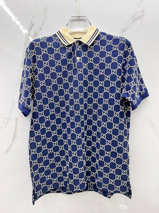 Guc** Polo T-Shirt blue