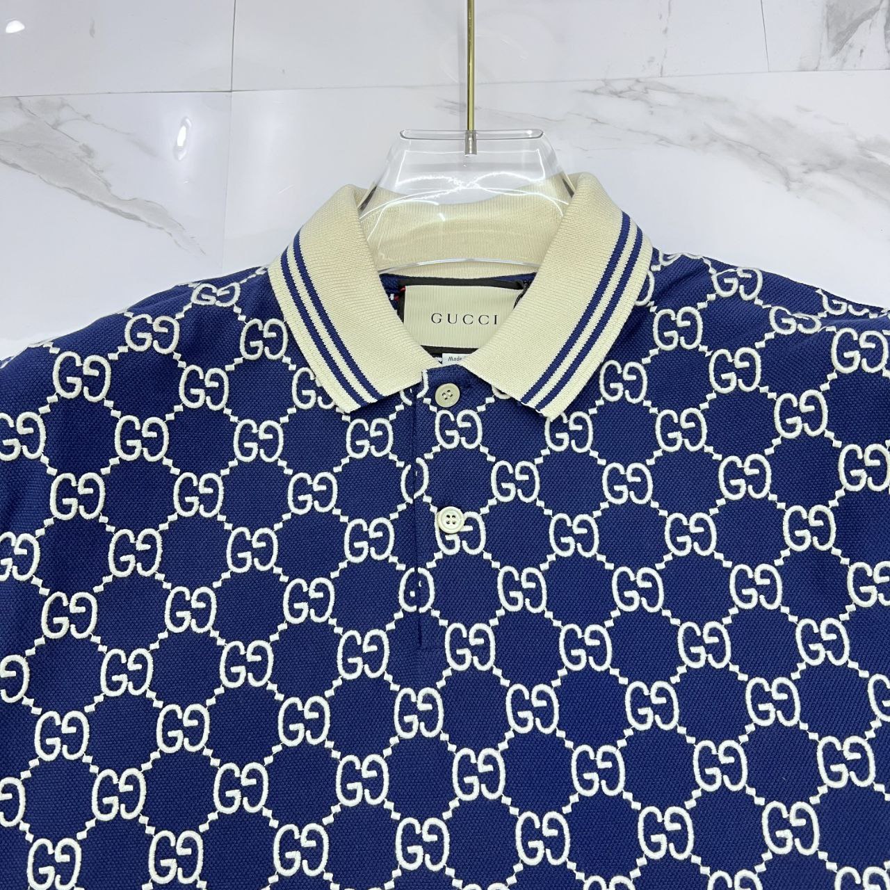 Guc** Polo T-Shirt blue