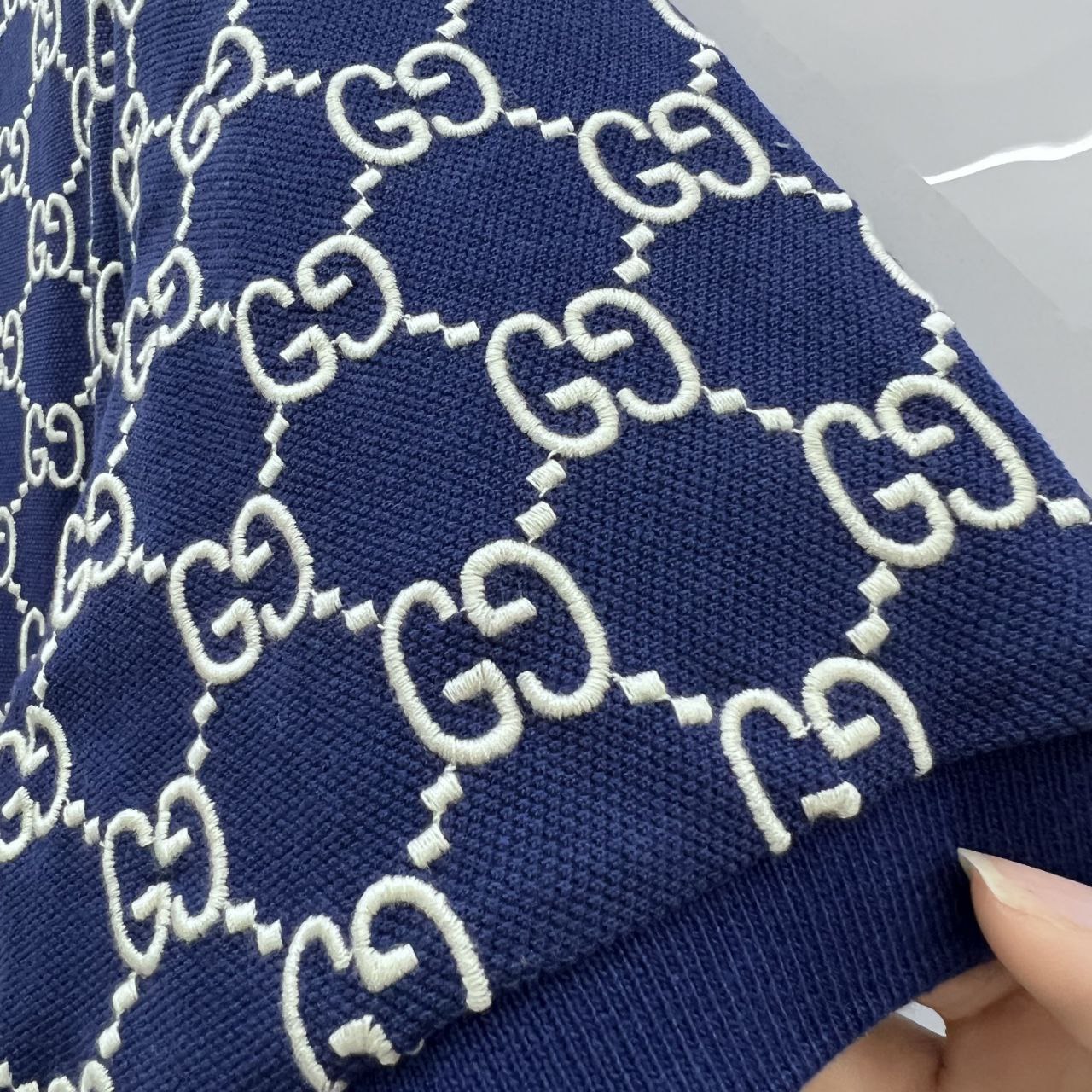 Guc** Polo T-Shirt blue