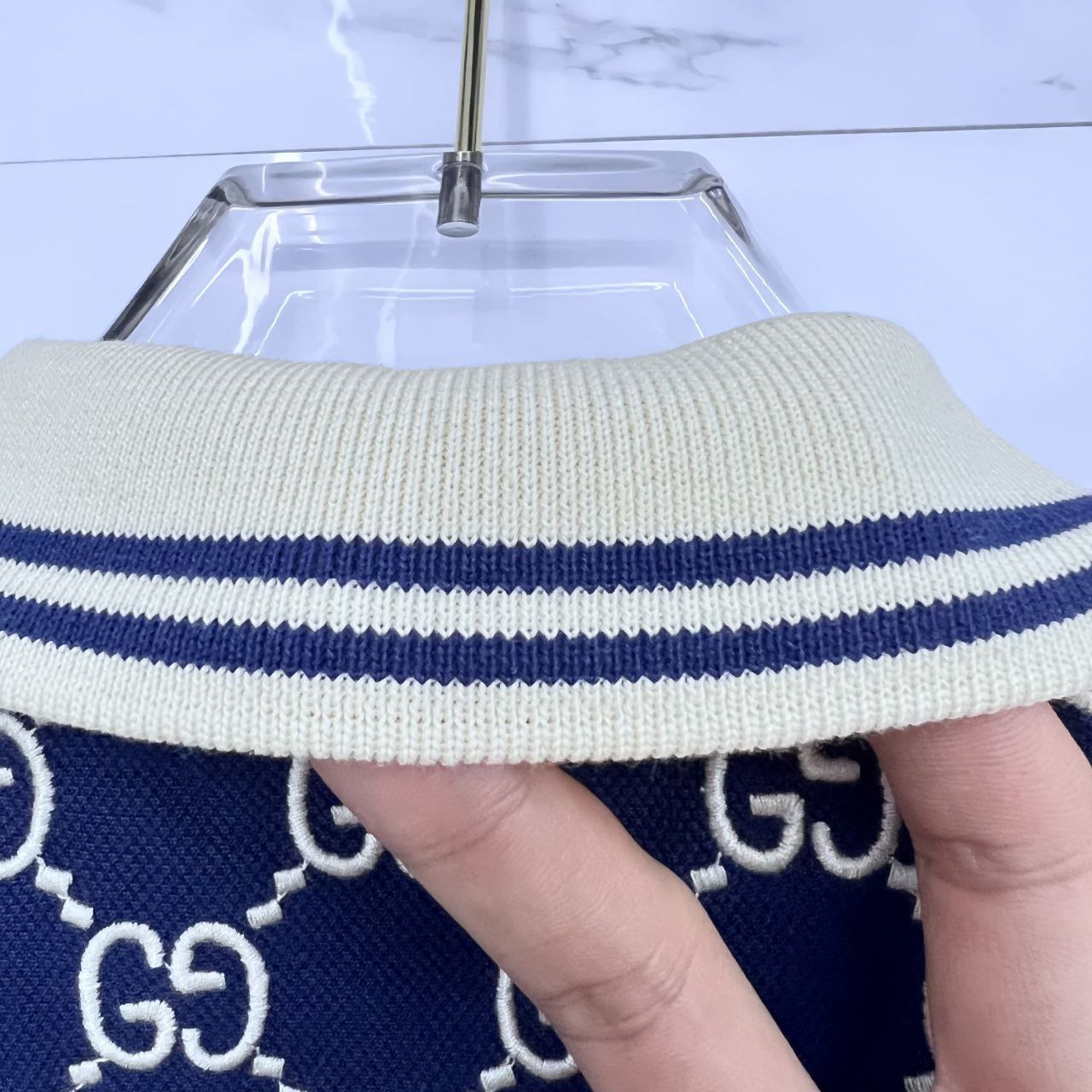 Guc** Polo T-Shirt blue